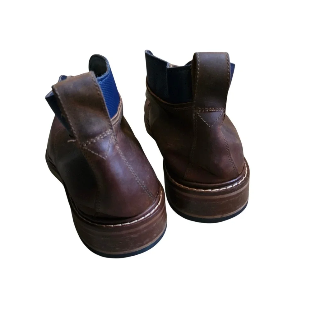 Cole Haan Shoes Men's 10 M Colton Chukka Brown Leather Blue Boots C11771